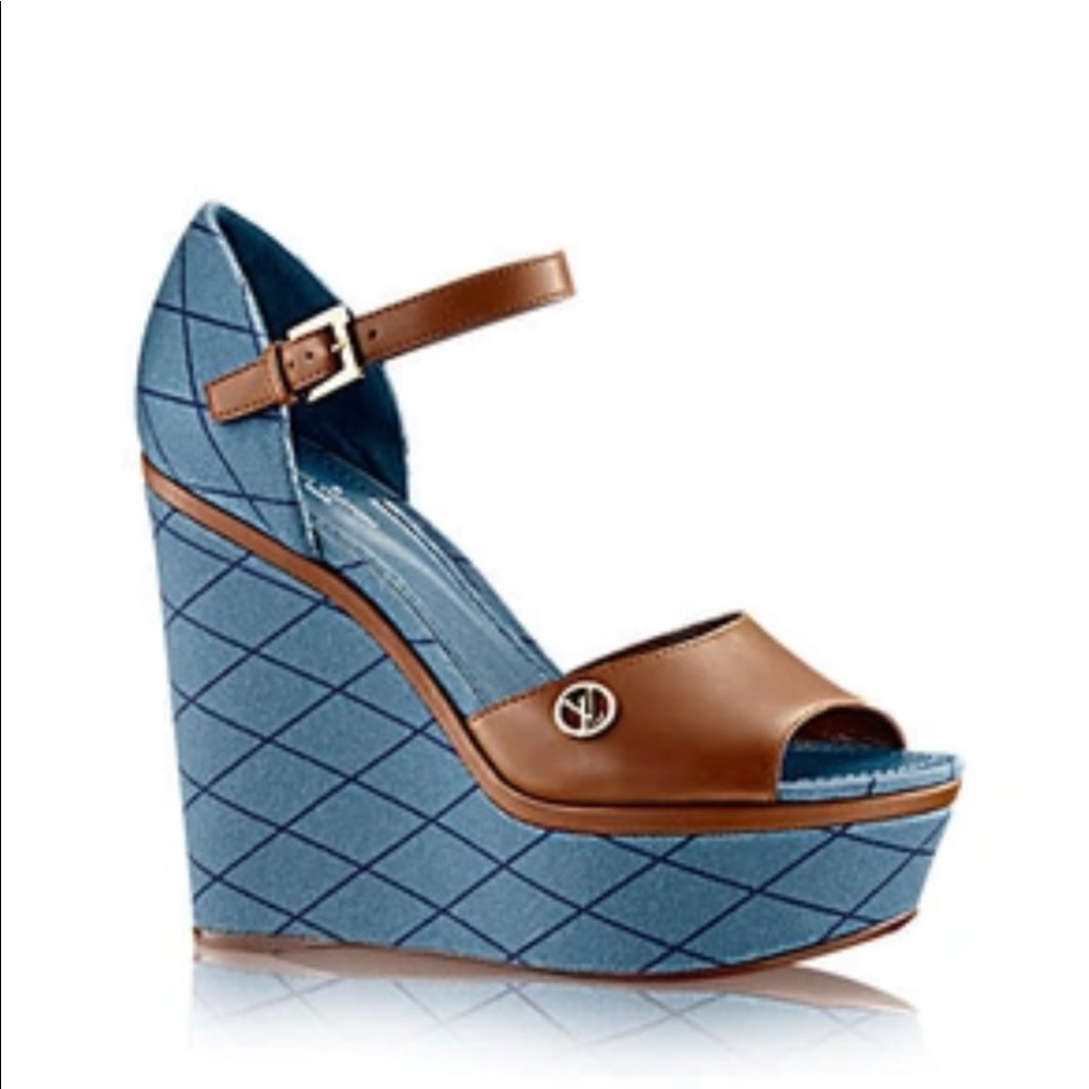 Louis Vuitton Blossom Wedge Sandal